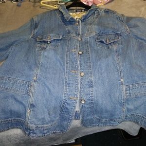 Jean Jacket Coat Plus Size